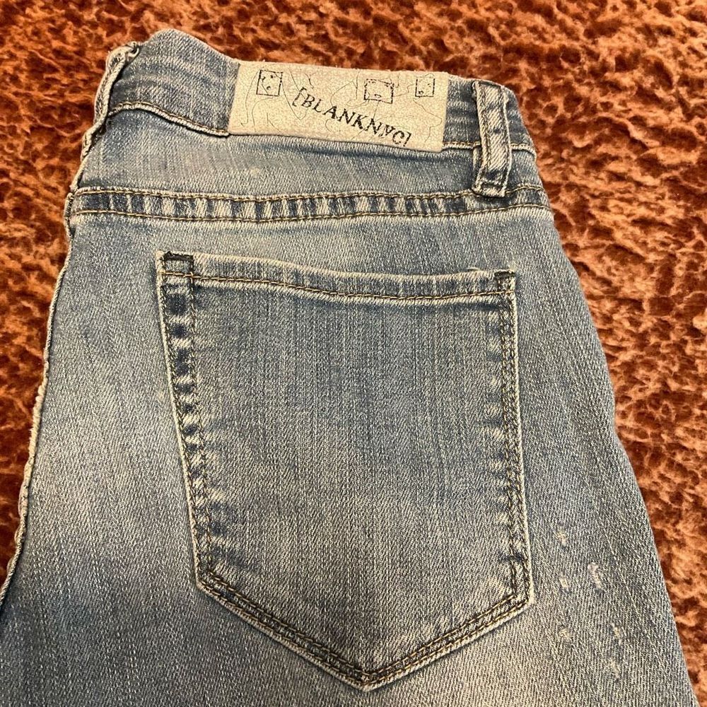 Blank NYC Jeans, Size 8 / 28. Slightly Distressed, Straight Leg. Anthro, - Picture 4 of 15
